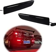 GTINTHEBOX Smoked Lens Led Rear Bumper Reflector Brake Tail Light with Sequential Turn Signal Lamps and Strobe Brake Lighting Kit for Mitsubishi Lancer, Evolution X or Outlander 2008-2017