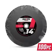 100pc 350MM 355MM 14" METAL CUT OFF CHOP OFF DROP SAW BLADES CUTTING DISCS WHEEL