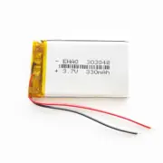 3.7V 330mAh Lipo Rechargeable Battery For mp3 Bluetooth Smart Watch GPS 303048