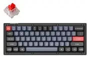 Keychron V4 60% RGB Keychron K Red Fully Assembled Hot-Swappable QMK Custom Mechanical Keyboard Frosted Black