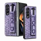 For Samsung Galaxy Z Fold6 Fold5 Slim Shockproof Wristband Case with Pen Pocket