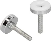 2Pcs Furniture Leg Levelers, M8 Thread Adjustable Leveling Feet Non Slip Base for Home Furniture, Office Desks, Cabinets