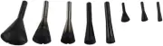 Concave Eye Cutter (8 Pieces) 1/4" & 1/8" Mandrel for Carving Birds & Animals