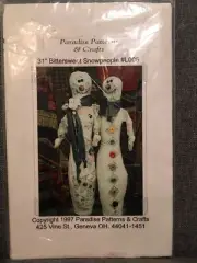 Paradise Patterns & Crafts 31” Bittersweet Snowpeople #L006 Quilt Doll Pattern