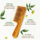 Nat Habit Kacchi Neem Wooden Comb - Soaked In 17 Herbs, Neem & Sesame Oil