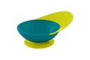Boon Blue Green Catch Bowl w Spill Catcher for Baby Toddler Food Mat Table Tray
