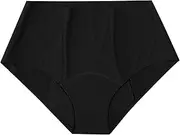 [Generic] Women Plus Size Swimwear Women's Black High Waisted Bikini Bottoms Retro Basic Full Coverage Swimsuit Mid Waist Bathing Suit Bottom Swim Pants Boys