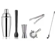 Cocktail Shaker Set Bartender Kit,6pcs Bartender Kit and Bar Tools With Cocktail