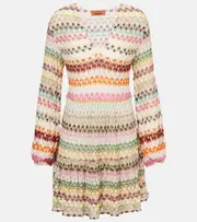 [Missoni] Missoni Crochet minidress UK 6 multicoloured