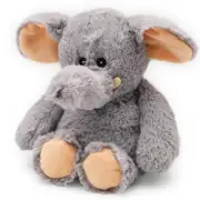 Warmies Gray Elephant Microwaveable Plush Lavender Scented Stuffed Animal
