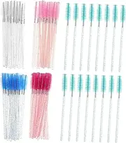 Beatifufu Elegant 250pcs Eyelash Brush Set Spoolies for Eyebrows Brow Brush Applicator Soft Bristles Stylish