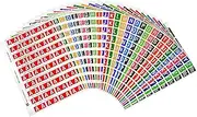 Avery Alpha Side Tab Colour Coding Labels Kit for Lateral Filing, 42 x 25 mm, Assorted, 1080 Labels (44538)
