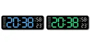 Alarm Clock LED Display Digital Mirror Alarm Clock Battery/Plug-In Alarm Clock