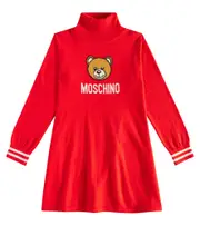 [Moschino Kids] Moschino Kids Cotton and wool dress Y 14 red