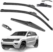 22" 21" 11" Car Front Rear Window Windscreen Wiper Blades Brushes Cutter Accessories,For Jeep Grand,For Cherokee WK2 2013 2014 2015 2016 2017 2018 2019 2020