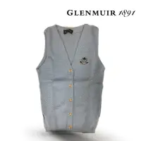 在飛比找momo購物網優惠-【Glenmuir】粉藍開襟背心(針織衫 毛衣 背心 線衫)