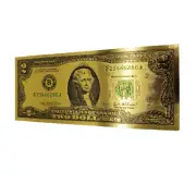 Two Dollar Replica Gold Bank Note