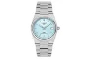 Tissot T-Classic PRX Powermatic 80 Stainless Steel Ice Blue Dial Automatic T137.207.11.351.00 100M Women's Watch