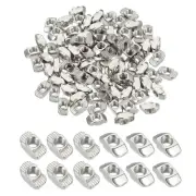 100pcs 3030 Series M6 T Nuts T Slot Nut Hammer Head Fastener Nut Silver