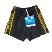 Vintage Ep Grand Final Black and Yellow AFL Football Shorts size 20 kids New