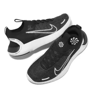 Nike 慢跑鞋 Wmns Free RN FK Next Nature 女鞋 黑 白 運動鞋 襪套 針織 DX6482-002