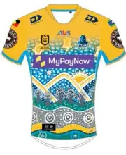 Gold Coast Titans 2023 NRL Ladies Indigenous Jersey Sizes S-7XL BNWT