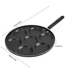 JY 7 Holes Frying Pan Non Stick Fried Eggs Cooking Pan Burger Mold Household