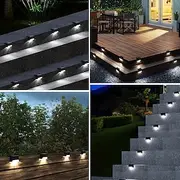 20pcs Solar LED Fence Lights - Effortless Charging, Durable Waterproof Design - Brighten Your Garden, Steps Pathways with Cool White Ambiance - A Perfect Deco