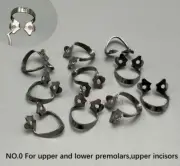 Stainless Steel Clamps SYMMETRICAL DESIGN Dental Barrier Premolar Sheets Clip