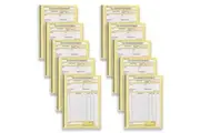 10pc Spirax 555 Invoice & Statement Spiral Notebook Writing Stationery 50-Pages
