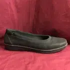 New Women’s Clarks Cloudsteppers 26137787 Black Ayla Low Flats Size 10 Medium