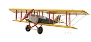 Yellow Curtis Jenny Plane 1:18 Metal Desk Model 19" Long 27" Wide 7.5" High