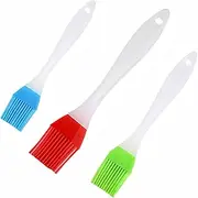 3 Pcs Pastry Brush Silicone, Pastry Brush, Basting Brush, Egg Wash Brush, Oil Brush, Multifunction Silicone Brush, Heat Resistant Oil Brush, for Cooking, BBQ, Basting, Pastry, Grilling, 3 Color