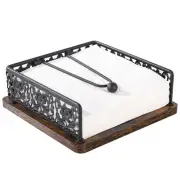 Flat Napkin Holder for Table, Farmhouse Napkin Holders for Paper Napkins, Nap...
