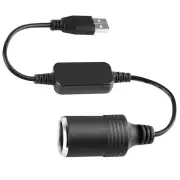 5V 2A USB To 12V Car Connection Cable Socket USB Male to Female Car Connection Cable Adapter Converter Fo Electronic Dri