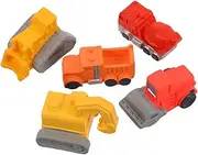Vaguelly Engineering Toys for Boys and Girls 5pcs Construction Vehicle Toys Set DIY Decorative Creative Urban Scenery Sturdy Role-Playing