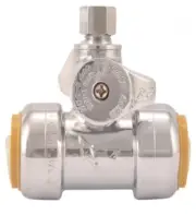 Sharkbite Push To Connect 3/4" x 3/4" x 1/4" OD Tee Stop #24985ZC