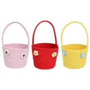 Wedding Storage Basket with Handle Flower Egg Candy Container Kitchen Organizers