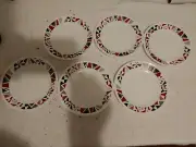 Corelle Mosaic Red UNUSED 6. 6.75" Appetizer Plates BRAND NEW