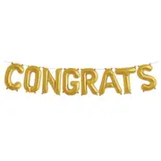 16-inch Gold CONGRATS Foil Balloon Banner