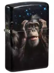 ZIPPO 540 DESIGN Lighter 3 MONKEYS 81648 HEAR Speak SEE Mint in Box NEW Sealed