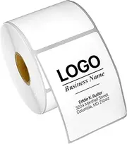 2.25" x 3" Direct Thermal Label - Compatible with Rollo Label Printer & Zebra Desktop Printers – 1” Core, Postage UPC Barcode Address Shipping Labels, Adhesive & Perforated - 4 Rolls, 500/Roll