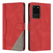 Leather ic Clasp Case with Flip Wallet Stand Function Cover for Samsung S20 Ultra
