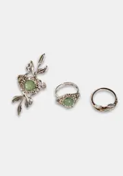 Vivid Memories Jade Ring Set