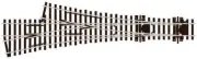 Asymmetric Three Way Turnout HO/OO Code 75 Peco OO gauge SL-E199