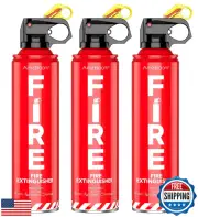 AmzBoom Fire Extinguisher for Home, Car, Kitchen, and Boat 3-Pack with Emerge