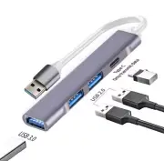 4 Ports USB 3.0 HUB TYPE-C HUB Multi USB Splitter Type-C 5Gbps