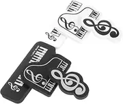 Veemoon 6pcs Cute Music Note Erasers School Supplies for Engaging Kawaii Design Classroom Rewards Back to School and Drawing Activities