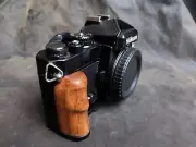 For NIKON FM2 FM FM3a Camera Ebony wood L Bracket Tripod Plate Base Hand Grip