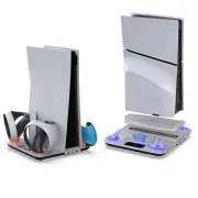 Dual USB Cooling Charging Dock For PS5 Slim Game Console for PS VR2 controllers